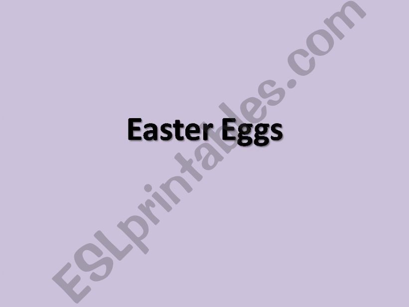 Easter Eggs powerpoint