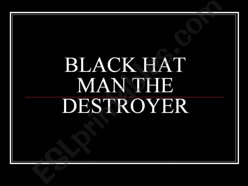BLACK HAT powerpoint