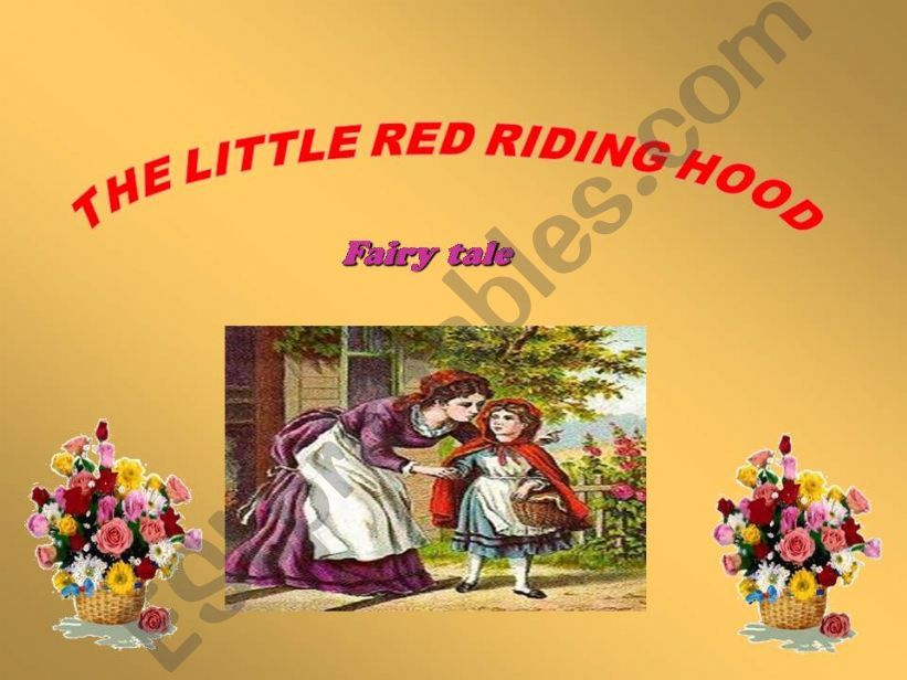 The Little Red Riding Hood powerpoint