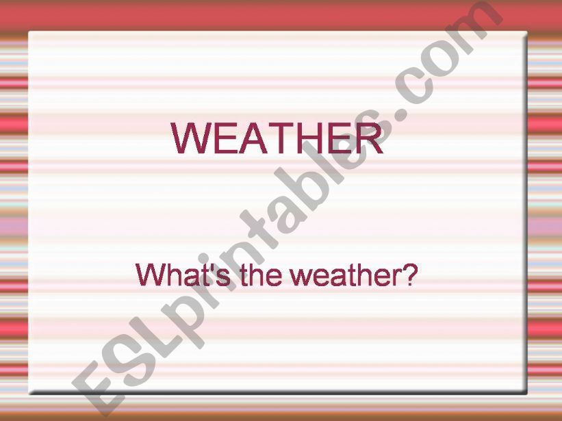 weather powerpoint