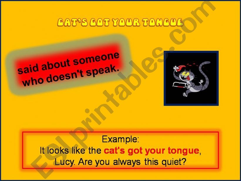 Idioms about Animal 3-3 powerpoint