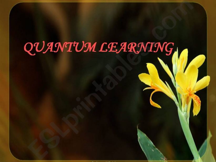 Quantum Learning powerpoint