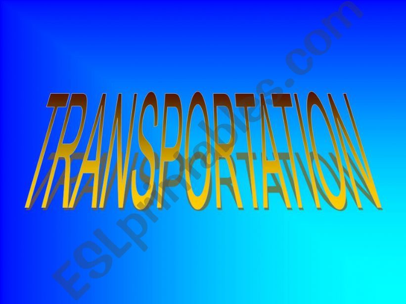 transportation powerpoint