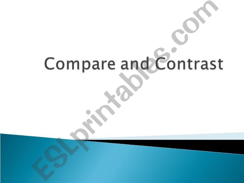 compare and contrast (part 1) powerpoint