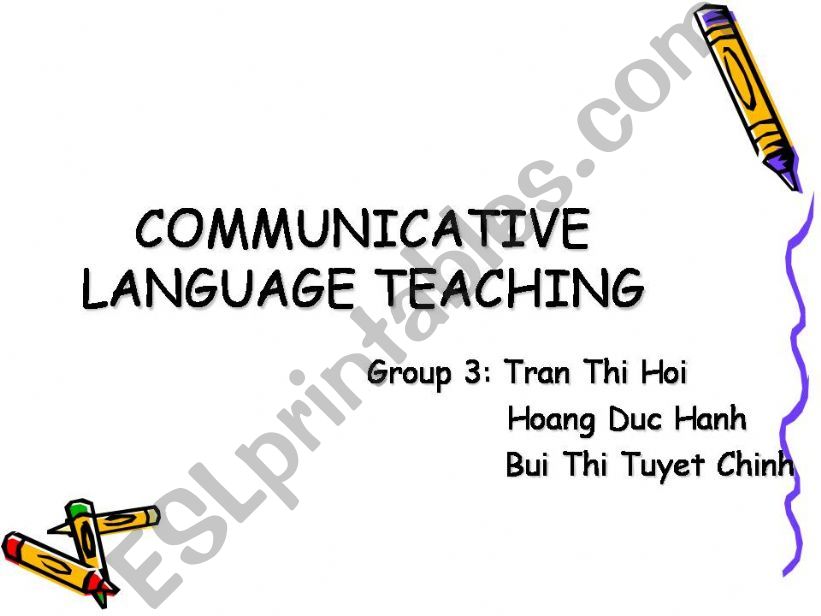 communicative language teaching