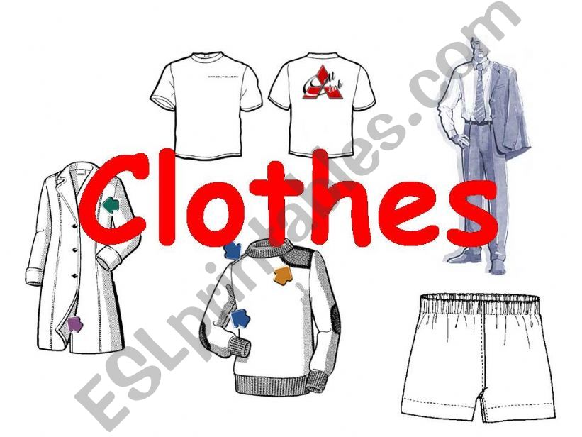 Clothes - introduction of vocabulary Part 2