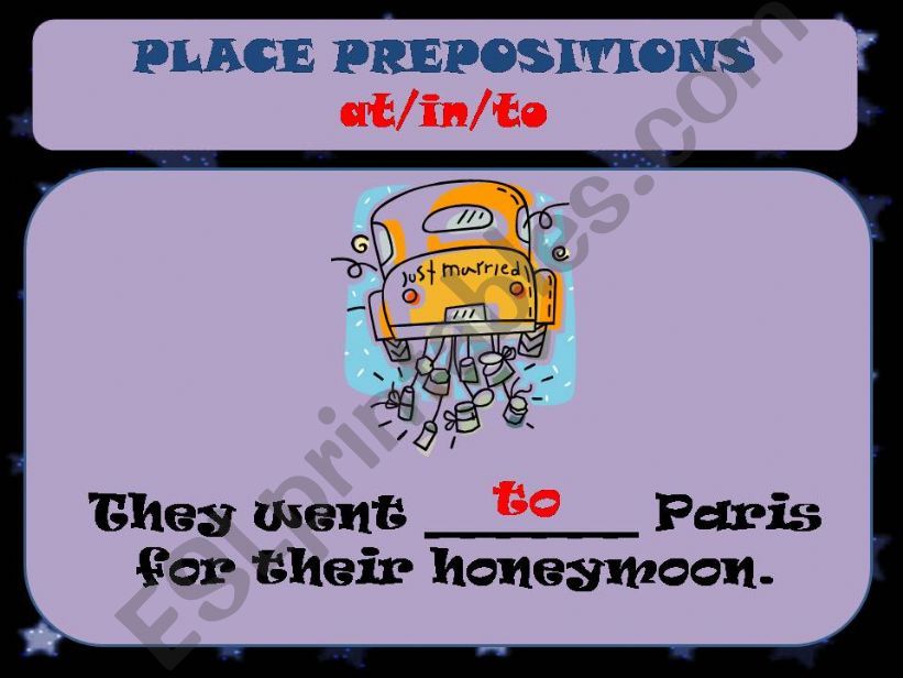 PLACE PREPOSITIONS powerpoint