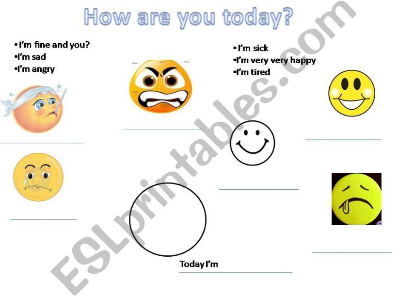 How are you today? Moods/Status