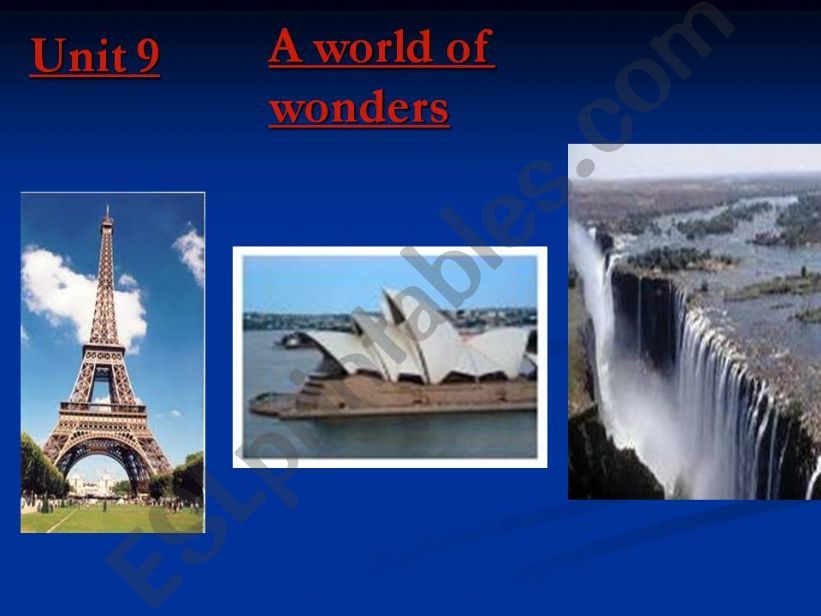 a world of wonders powerpoint