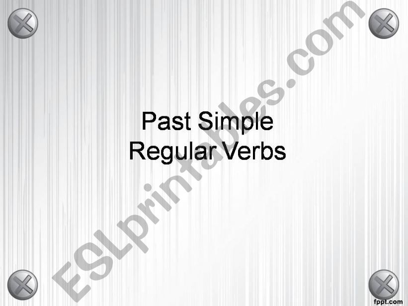 Past Simple powerpoint