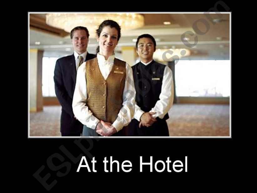 At the hotel powerpoint