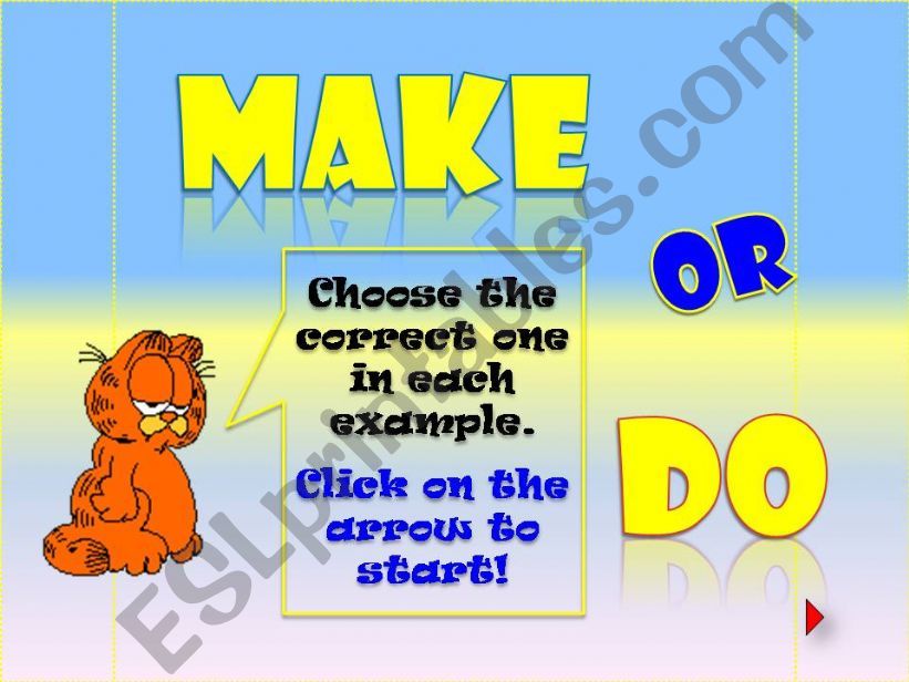 MAKE or DO (Part I) powerpoint