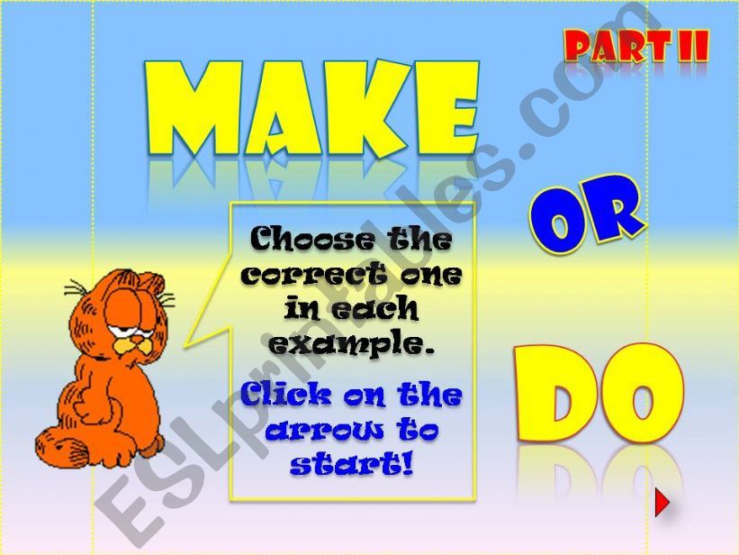 MAKE or DO (Part II) powerpoint