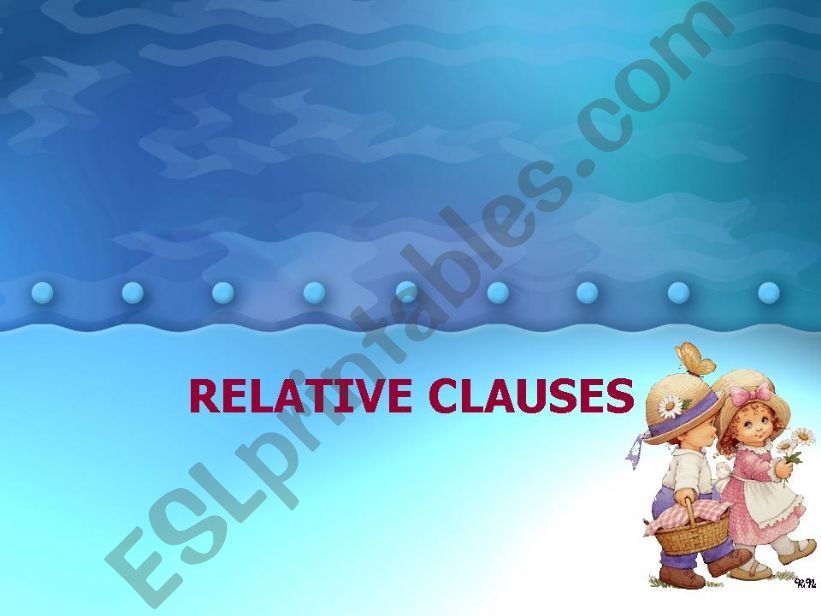 Relative Clauses powerpoint