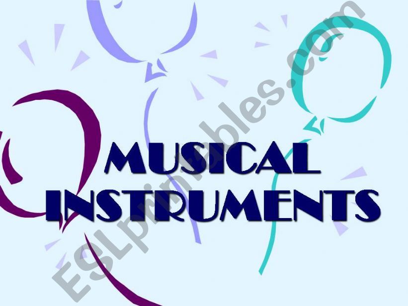 Musical Instruments powerpoint