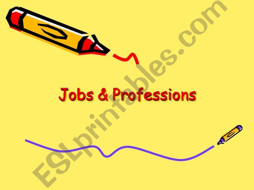 jobs and professions powerpoint