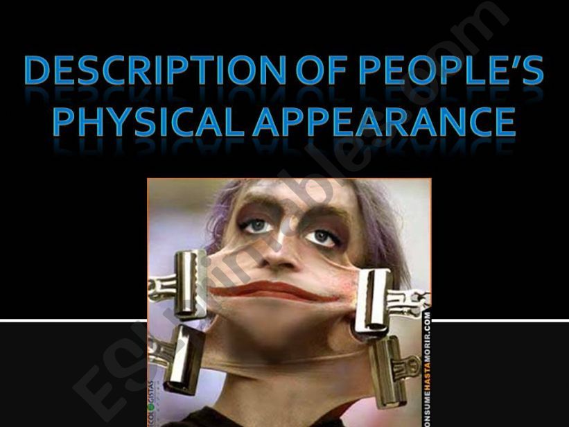 Physical Appearance powerpoint