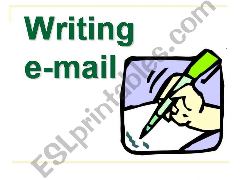 e-mail writing powerpoint