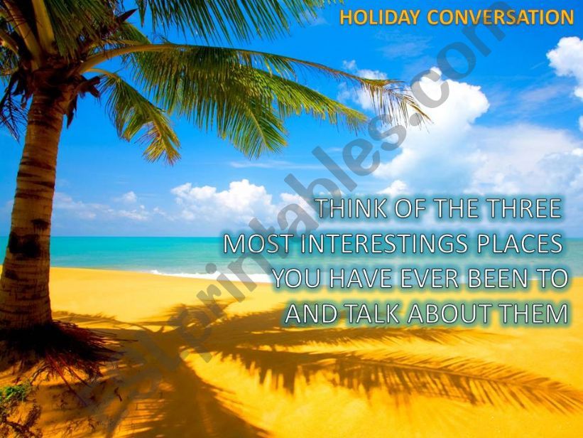 Holiday conversation powerpoint