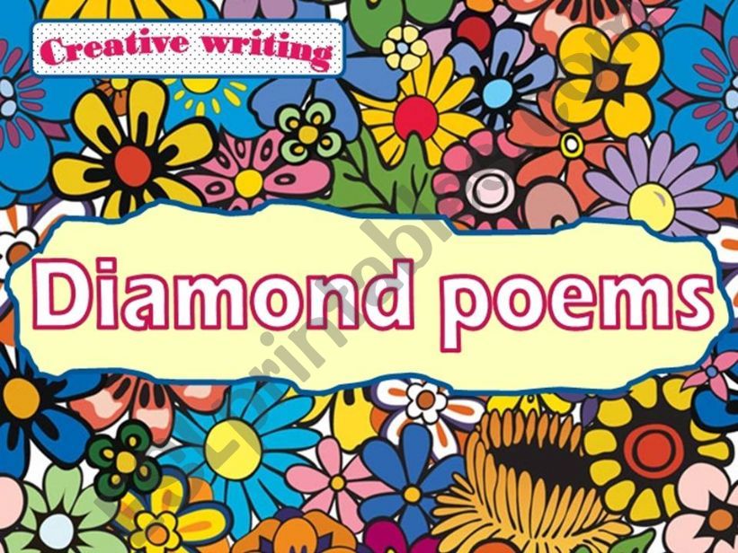 Creative writing: Diamond poems