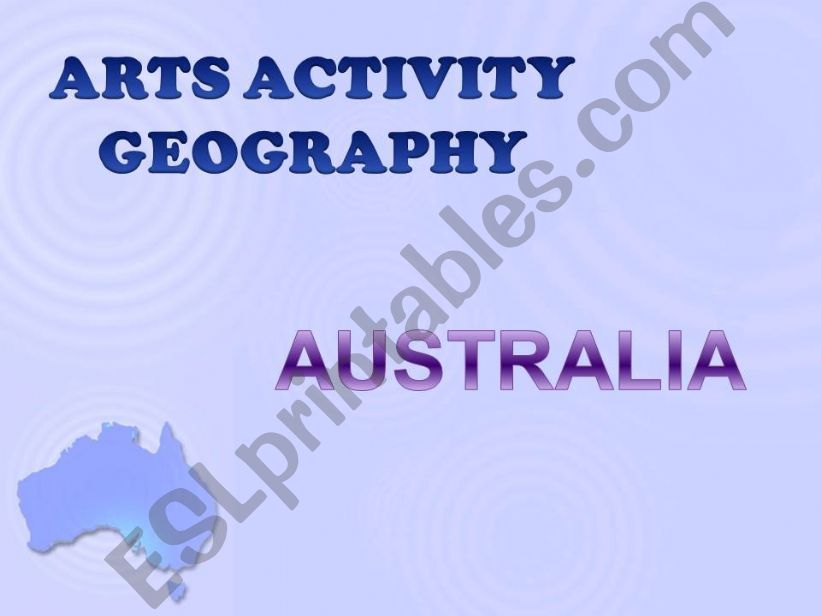 Geography: Australia powerpoint