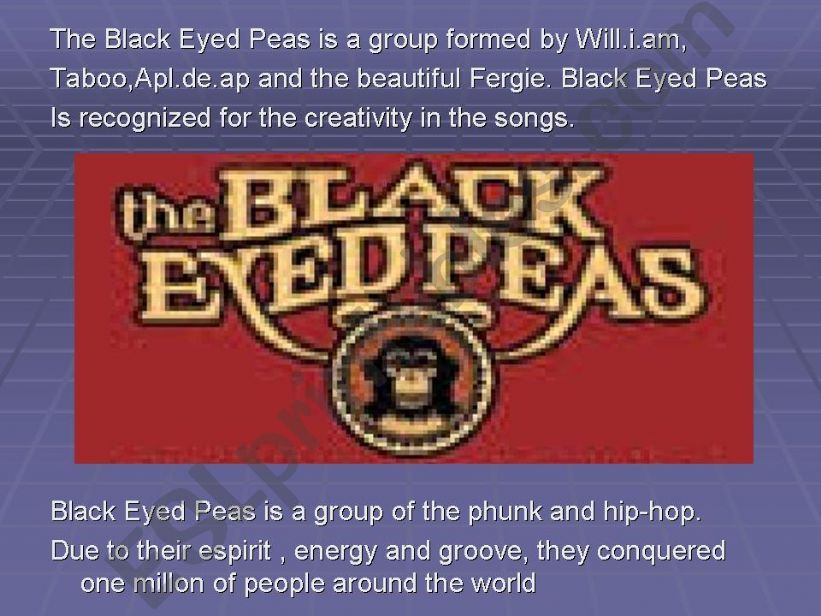 he black eyed peas powerpoint