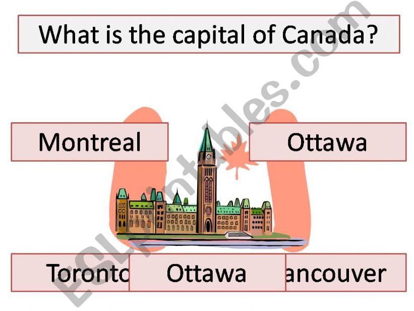 Canada Quiz Part A powerpoint
