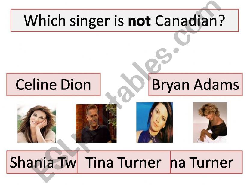Canada Quiz Part B powerpoint