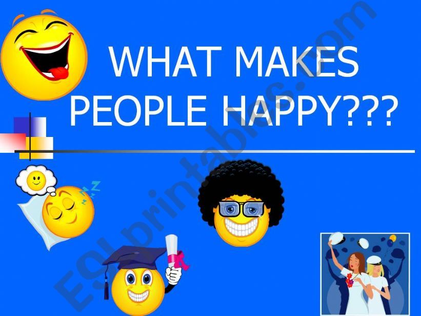 What makes people happy? powerpoint