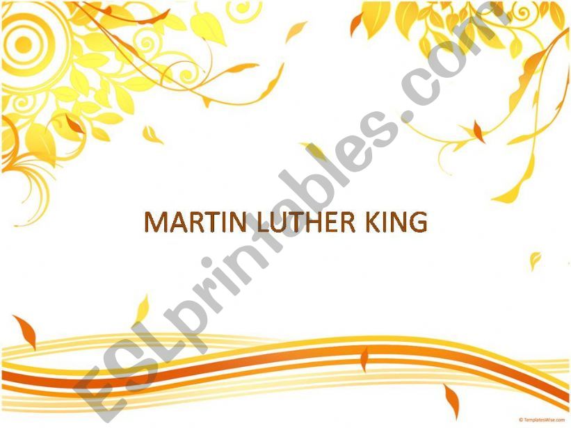 Martin Luther King, jr powerpoint
