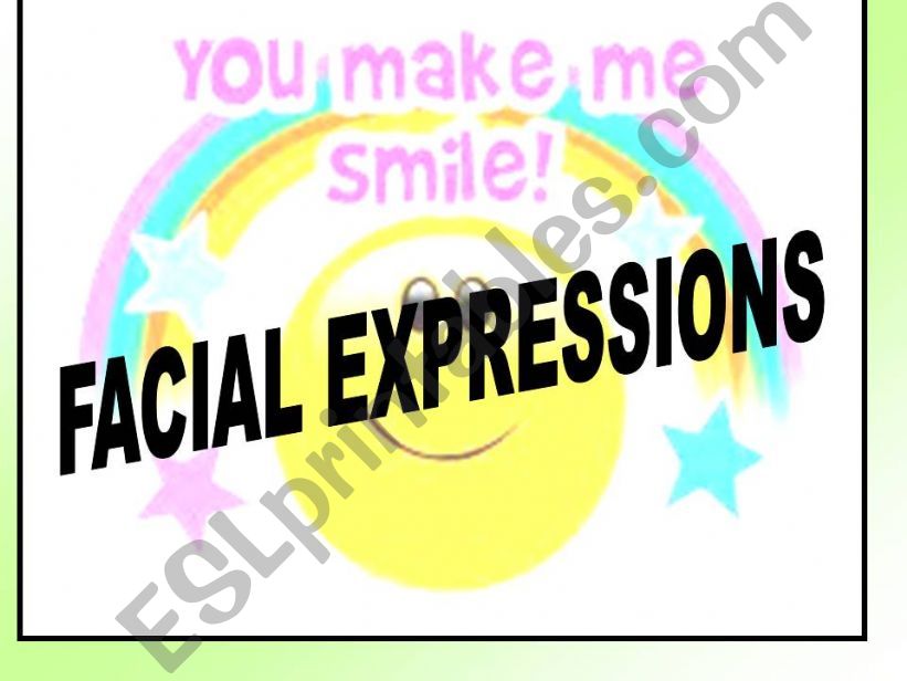 FACIAL EXPRESSIONS powerpoint