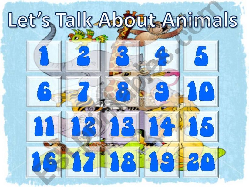 Lets Talk About Animals powerpoint