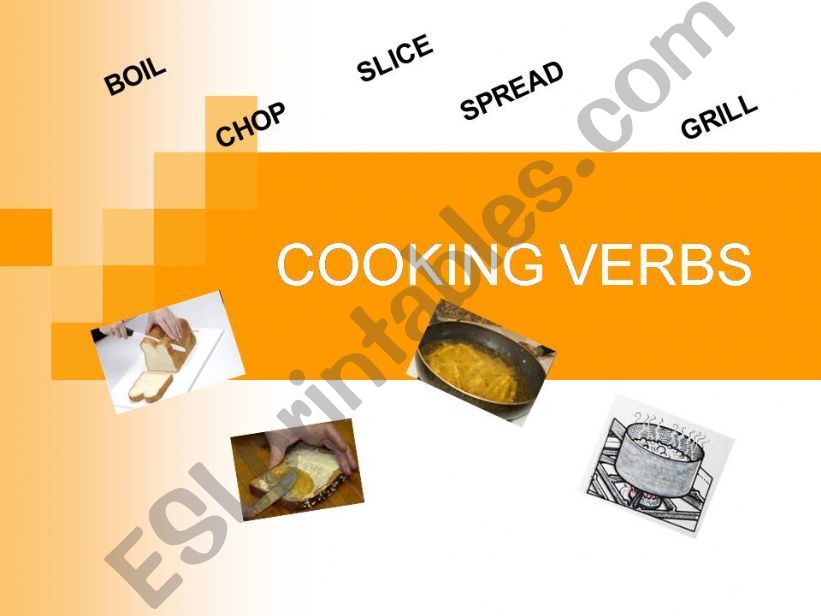COOKING VERBS powerpoint