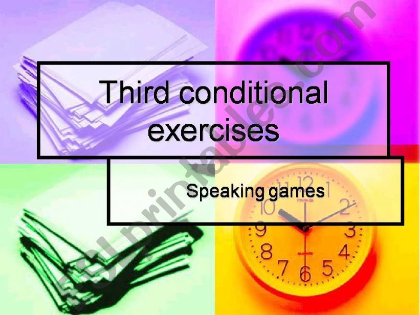 Third conditional Games powerpoint