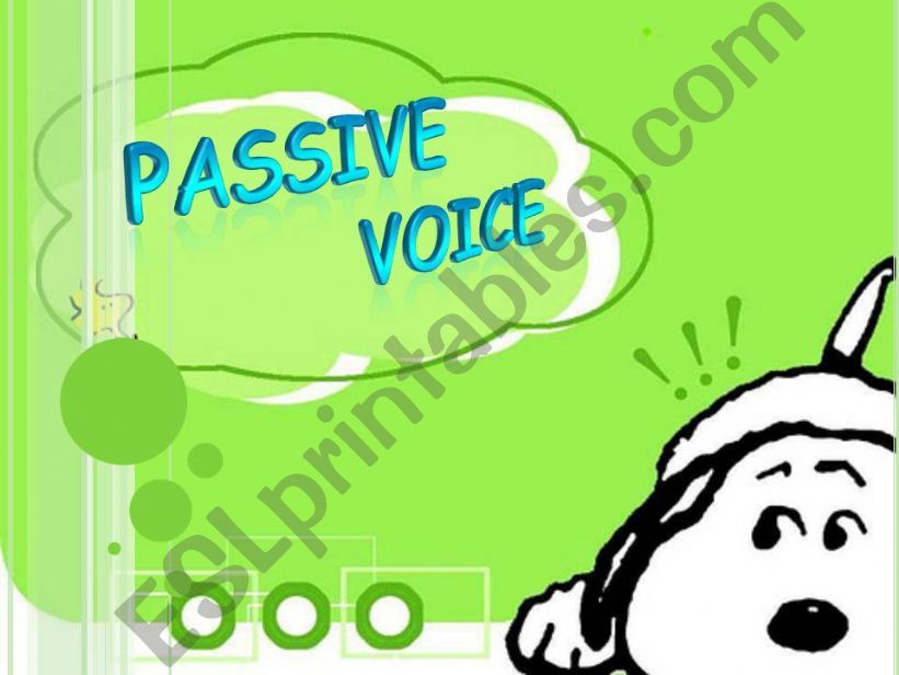 PASSIVE VOICE powerpoint