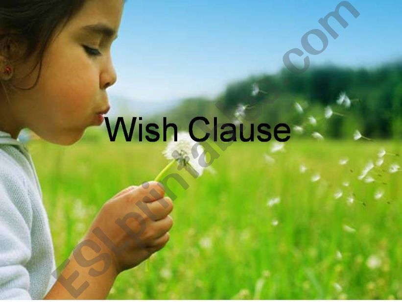 wish clause powerpoint