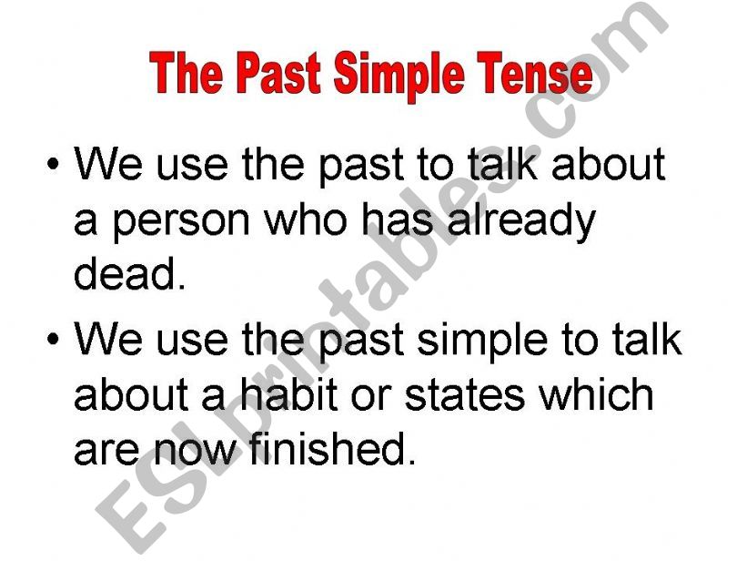 past simple powerpoint