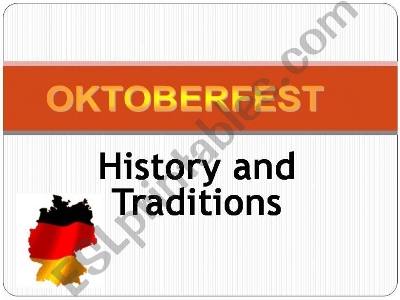 FESTIVALS AROUND THE WORLD 1: OKTOBER FEST