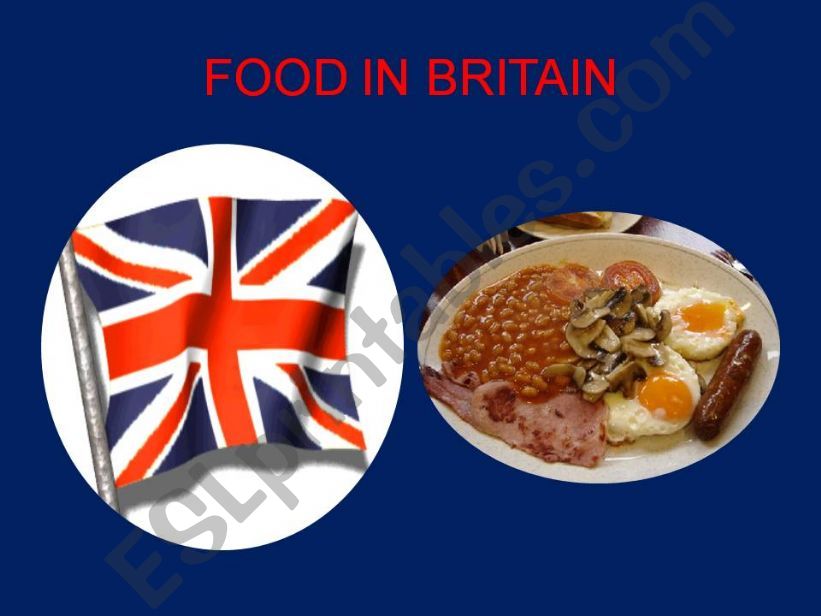Food in Britain powerpoint