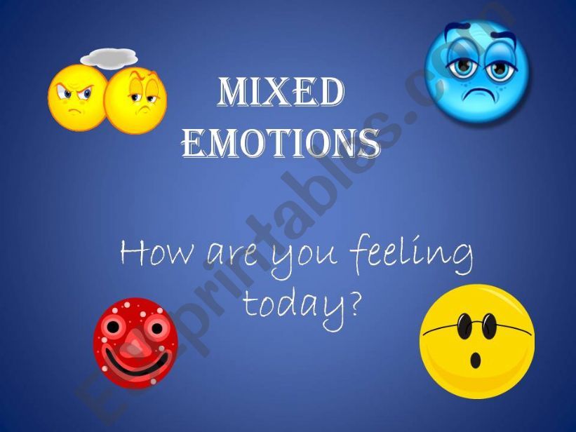 MIXED EMOTIONS (TIC-TAC-TOE) powerpoint