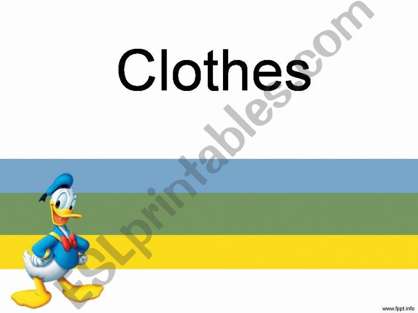 clothes powerpoint