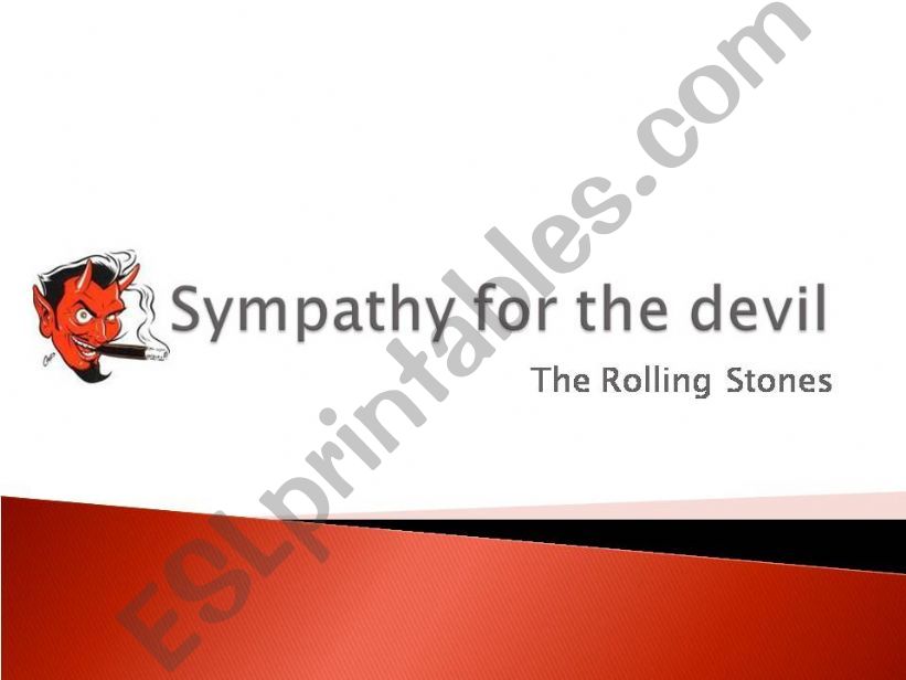 Sympathy for the devil - The Rolling Stones