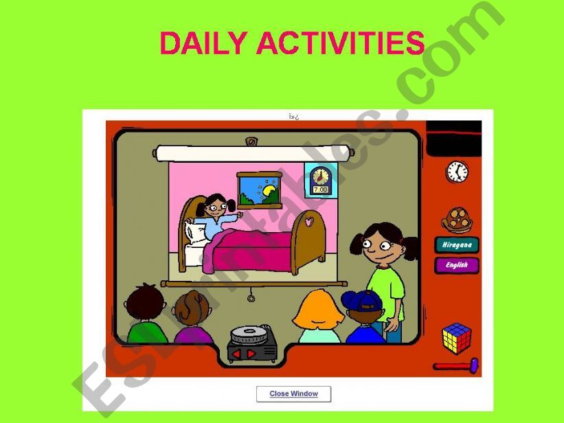 daily activities powerpoint