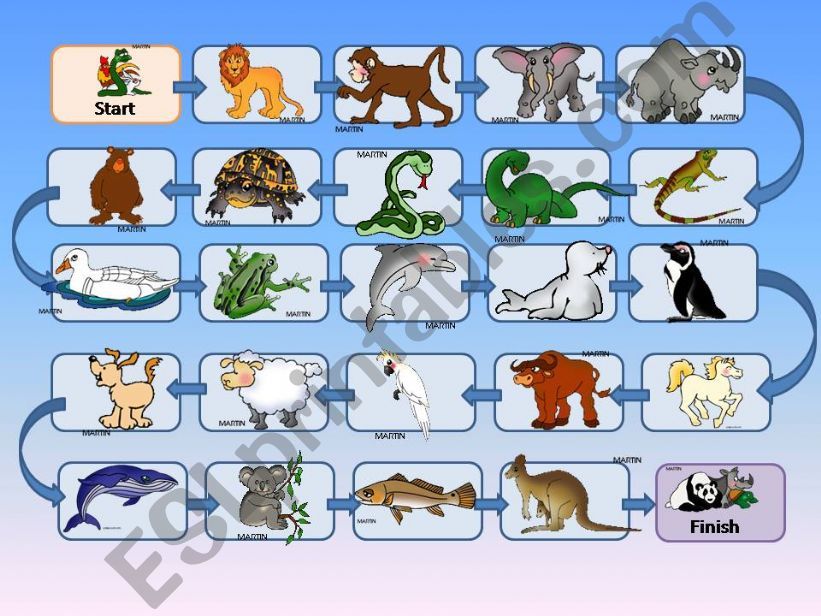 Animals Boardgame powerpoint