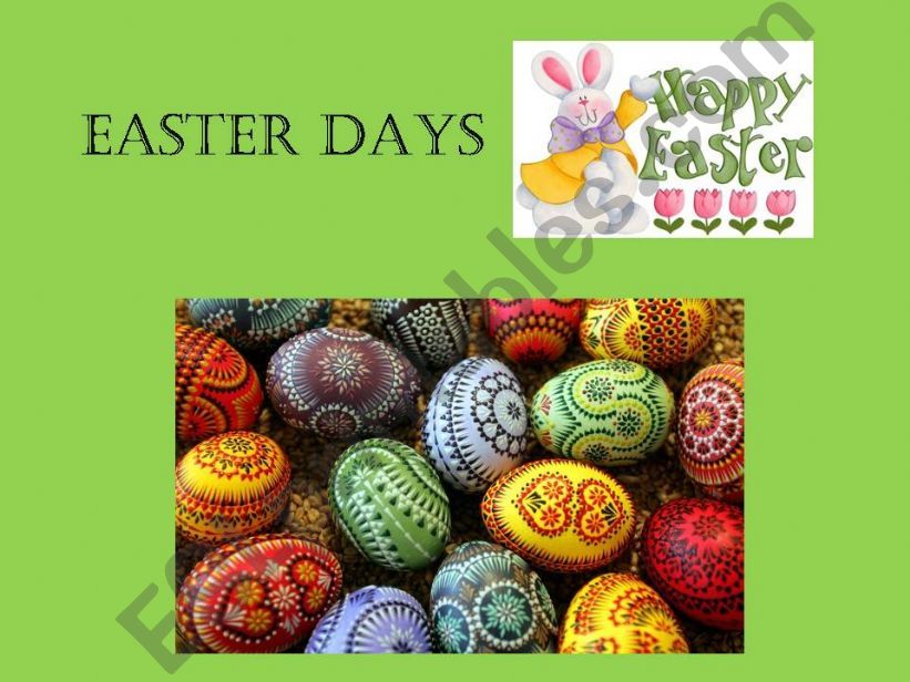 EASTER DAYS powerpoint