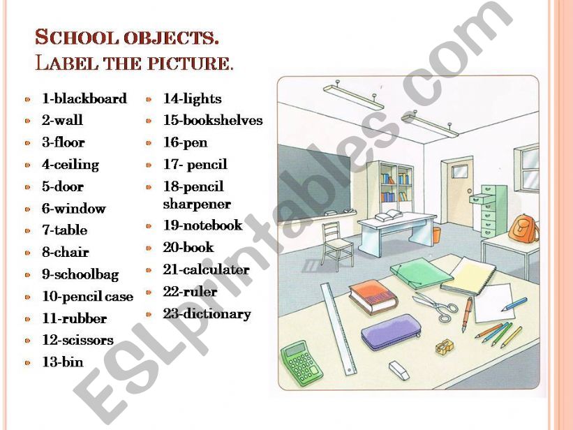 School object powerpoint