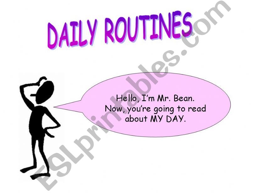 Daily routines powerpoint