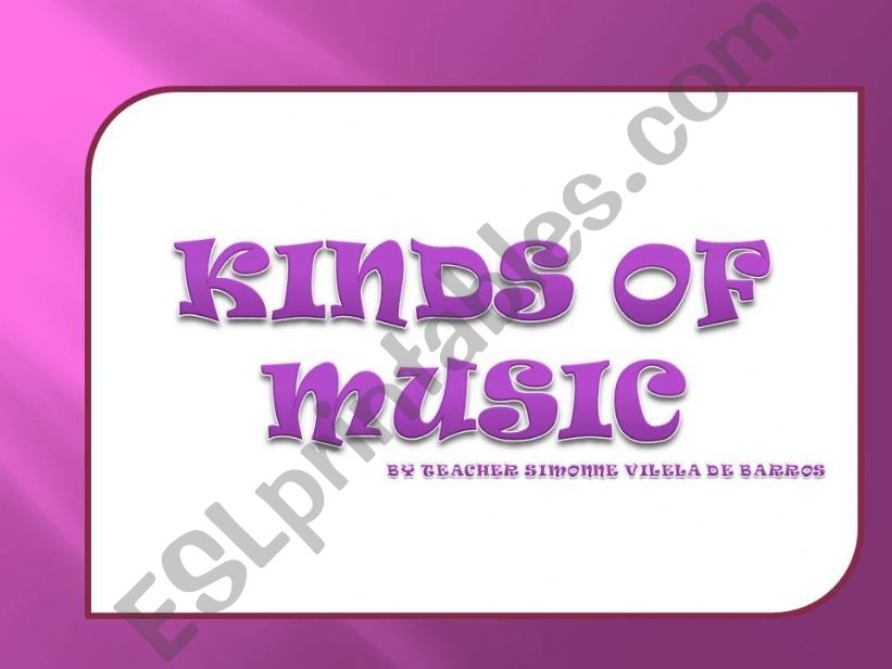 kinds of music exercise powerpoint