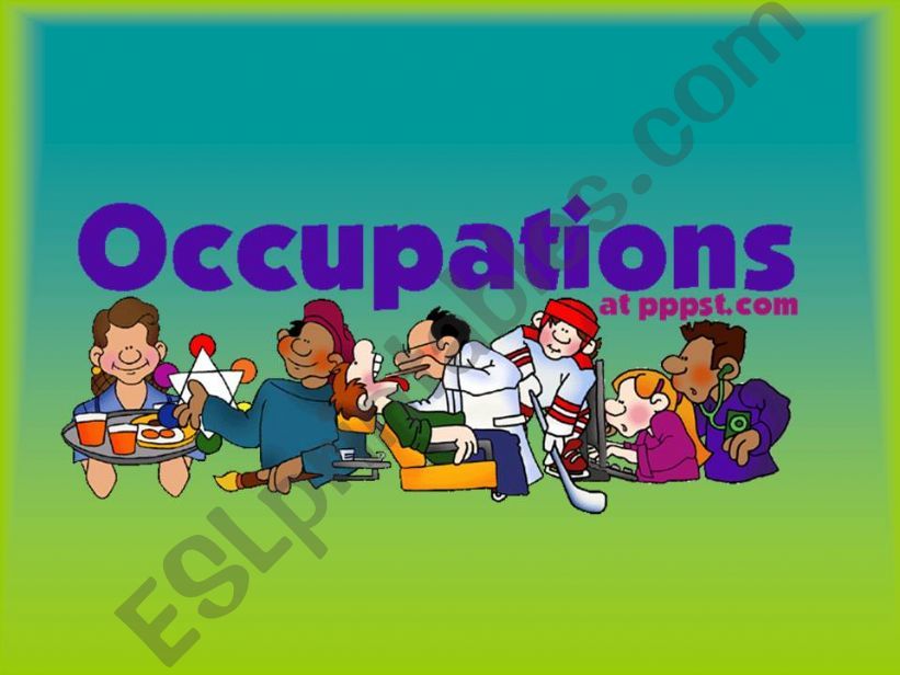occupations or jobs powerpoint