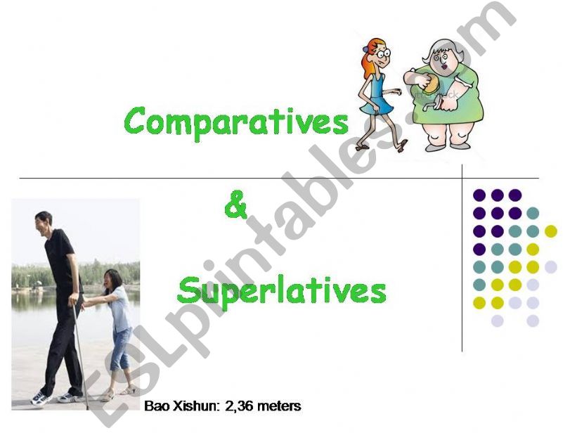 Comparatives and Superlatives powerpoint